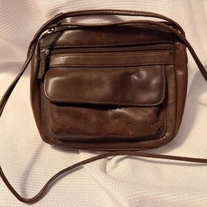 Fossil Brown Leather cross body